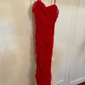 HOUSE OF CB Ruched Midi Dress